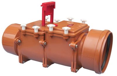 HL720.2 Автоматична канална възвратна клапа,2 клапни елемента и ръчен затвор DN200,ABS