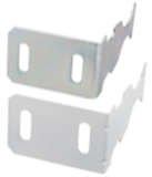 Ъглов кука 2mm за монтаж на алуминиев радиатор, бяла 0