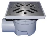 HL605SW PERFEKT-подов сифонDN110,странично оттичане ,с пласмасова рамка и решетка от неръждавейка 0