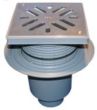 HL616S/1 Perfect подов сифон 240х240,решетка от неръжд.стомана с винтове,ф110 0