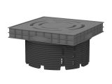 HL635N Ревизионна и дренажна шахта за озелени, филцови покриви и покривни тераси 0