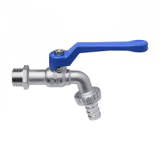 Канела сферична със синя алуминиева дръжка 3/4" х 1" 0