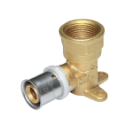 Прес Коляно със стенна планка – къс, 20x2-1/2", височина 52 мм 0