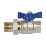 Сферичен кран с връзка 1/2"M X 1/2"Ж 0