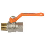 Сферичен кран за соларни системи ОРАНЖЕВО 3/4"  M/Ж 0