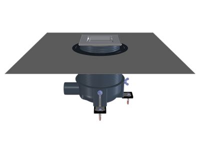 HL540I Сифон за душ-PRIMUS-DRAIN с легло за плочкка,хидроизолационна гарнитура и скоби за закрепване